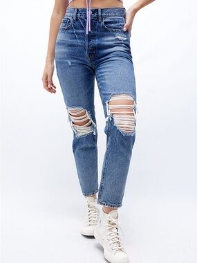 NWT PacSun Ultra High Rise Slim Jeans - Away Blue - Size 27